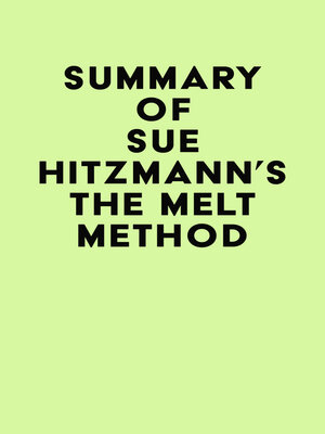 cover image of Summary of Sue Hitzmann's the MELT Method